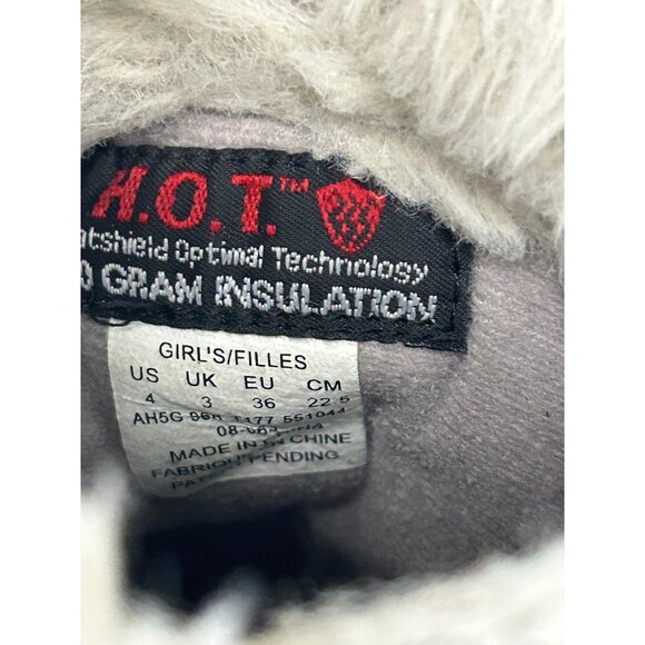 NORTH FACE WINTER BOOTS 400 GRAM Size US 4 Insulation Youth Girls Purple/Black - Picture 15 of 16